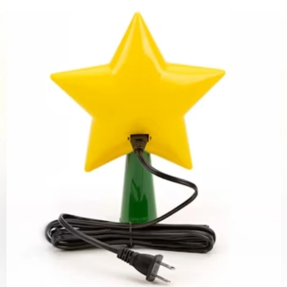 NWT SUPER MARIO BROTHERS SUPER STAR ELECTRIC CHRISTMAS TREE TOPPER ⭐️